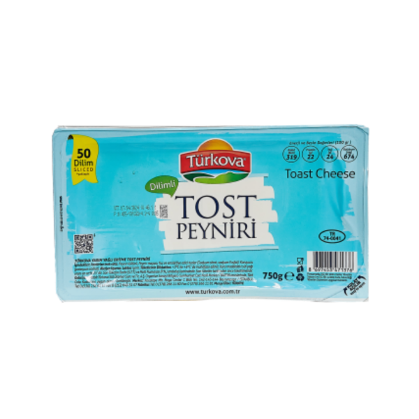 TÜRKOVA TOST PEYNİRİ DİLİMLİ 750 GR 