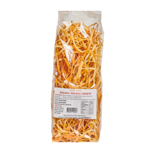 LEZİZ SAÇAKLI SALÇALI ERİŞTE 350 GR 