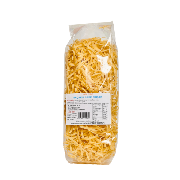 LEZİZ SAÇAKLI SADE ERİŞTE 350 GR 
