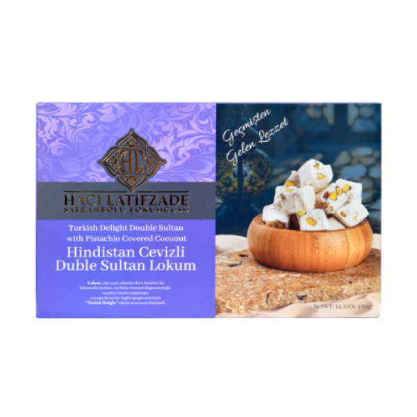 H.LATİFZADE LOKUM H.CEVİZLİ DUBLE FIS. 400 GR 