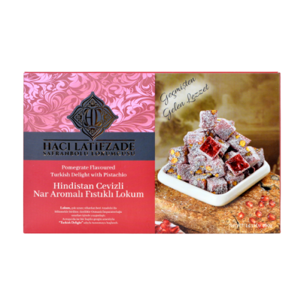 H.LATİFZADE LOKUM NARLI FISTIKLI 400 GR 