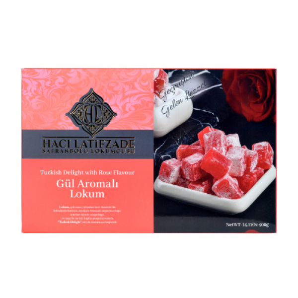 H.LATİFZADE LOKUM GÜL AROMALI 400 GR 