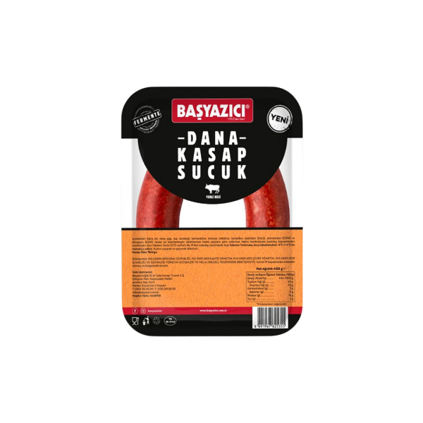 BAŞYAZICI SUCUK DANA KASAP 400 GR 