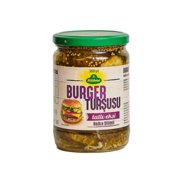 KÜHNE TURŞU HALKA DİLİMLİ BURGER CAM 530 ML 