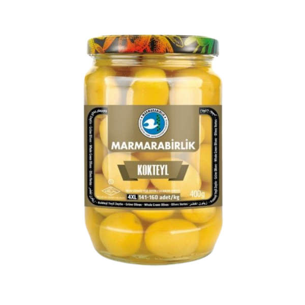 MARMARA BİRLİK  YEŞİL ZEYTİN KOKTEYL 400 GR 