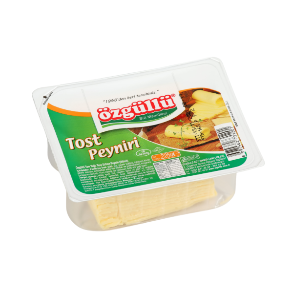 ÖZGÜLLÜ TOST PEYNİRİ DİLİMLİ 225 GR 